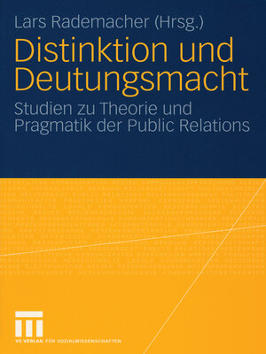 cover image of Distinktion und Deutungsmacht